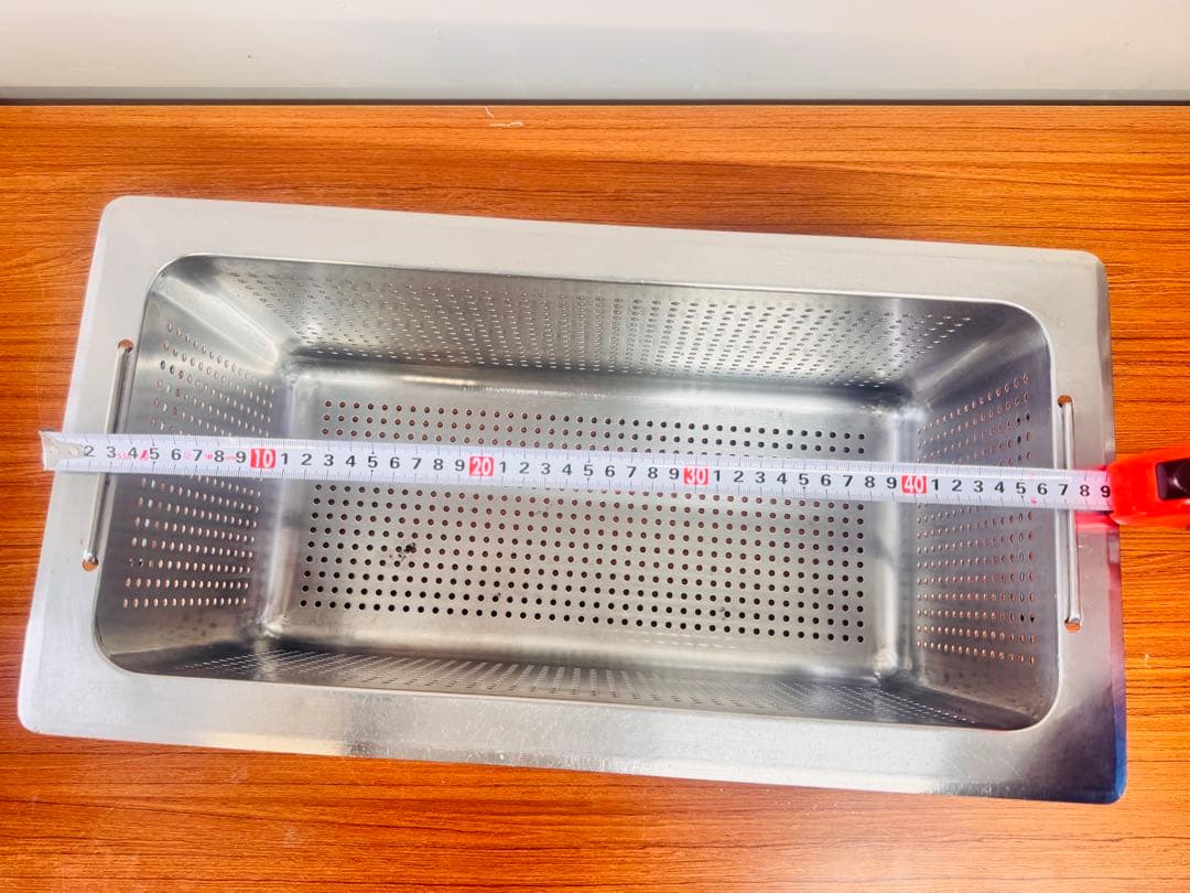 業務用 ステンレス製 水切りカゴ 大型 約40cm