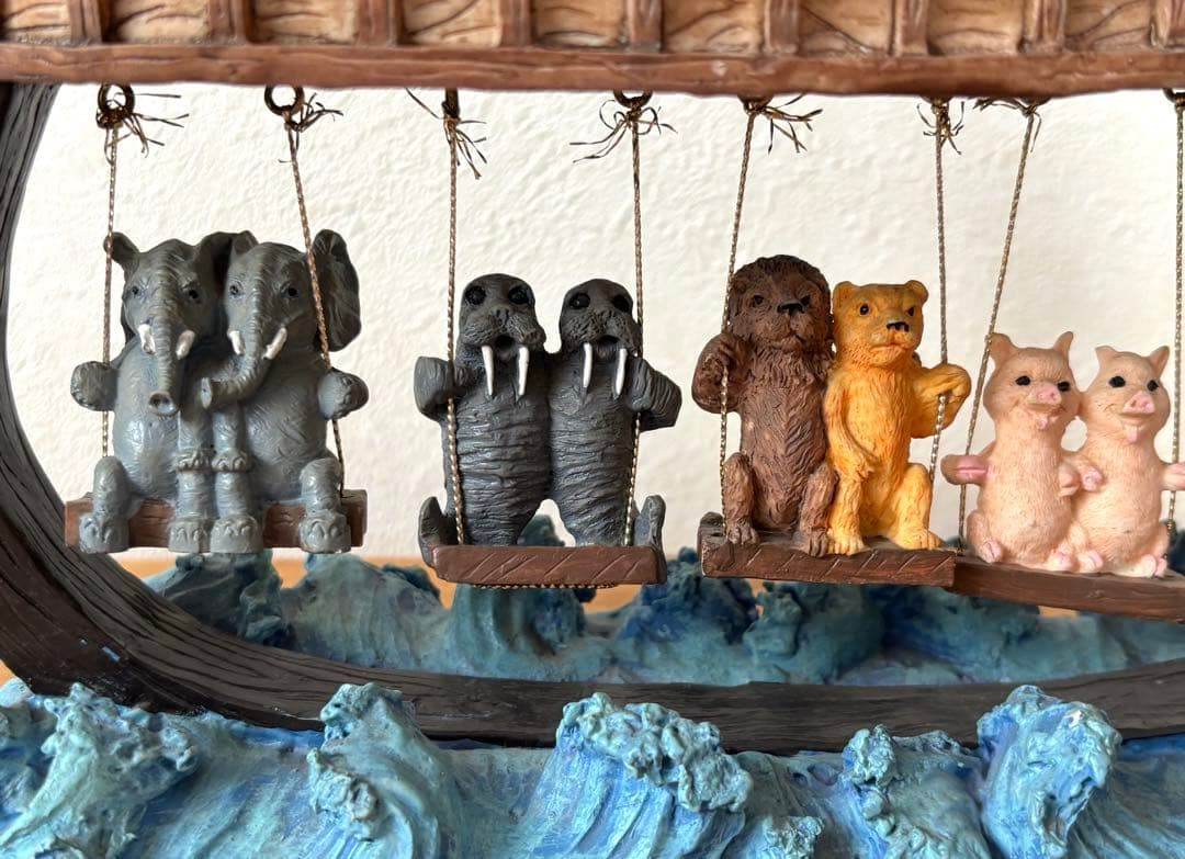 SALE✩.*˚アニマル ブランコ 舟 インテリア置物 オブジェ