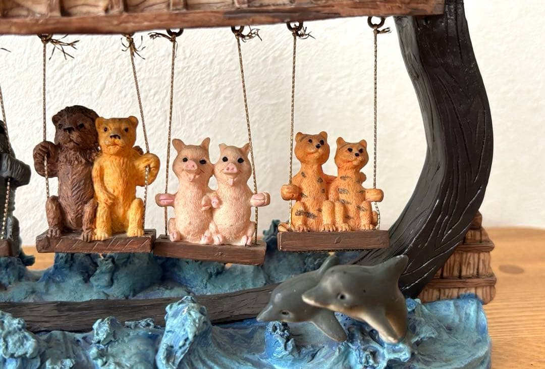 SALE✩.*˚アニマル ブランコ 舟 インテリア置物 オブジェ