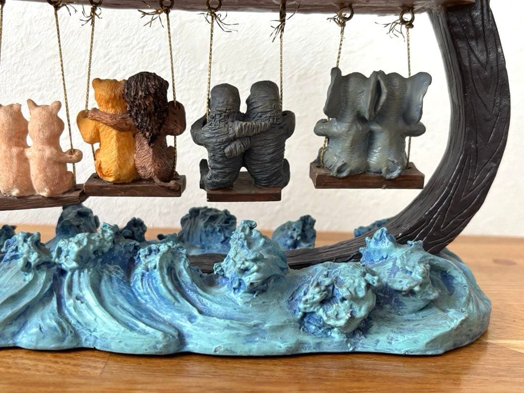 SALE✩.*˚アニマル ブランコ 舟 インテリア置物 オブジェ