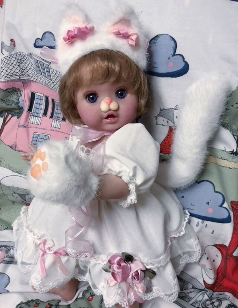 リペイント　フルビニール　リボーンドール　猫ちゃん♡