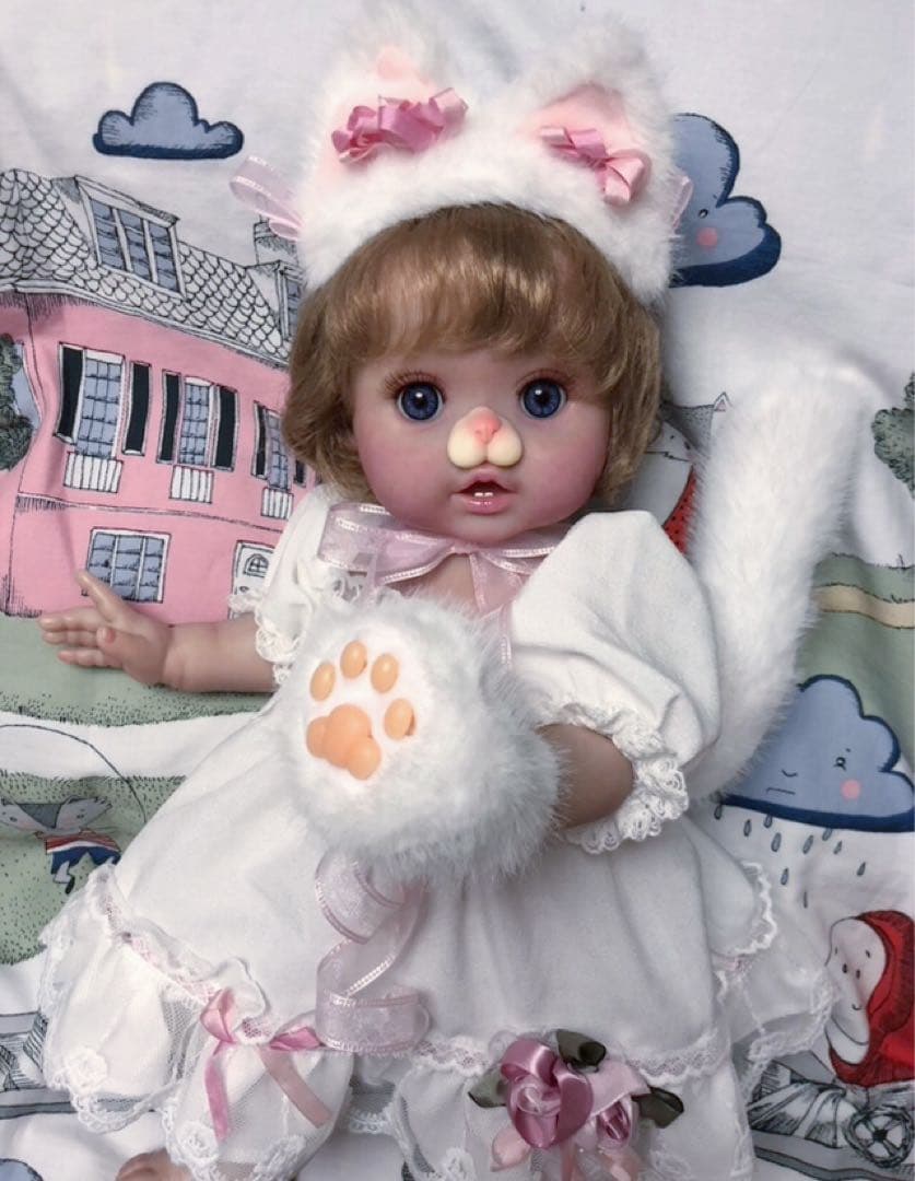 リペイント　フルビニール　リボーンドール　猫ちゃん♡