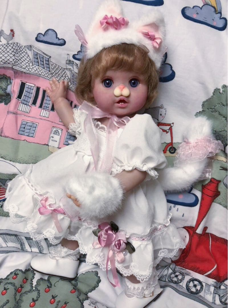 リペイント　フルビニール　リボーンドール　猫ちゃん♡