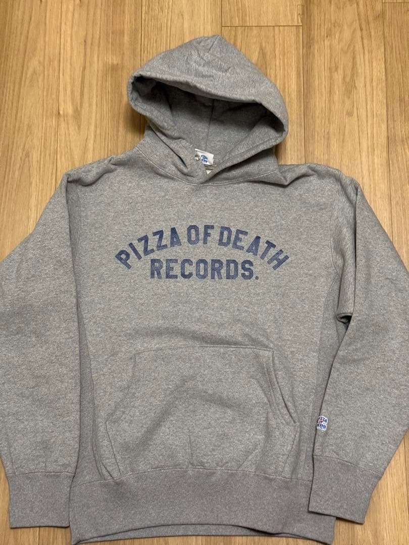 PIZZA OF DEATH RECORDS パーカー グレー　Mサイズ