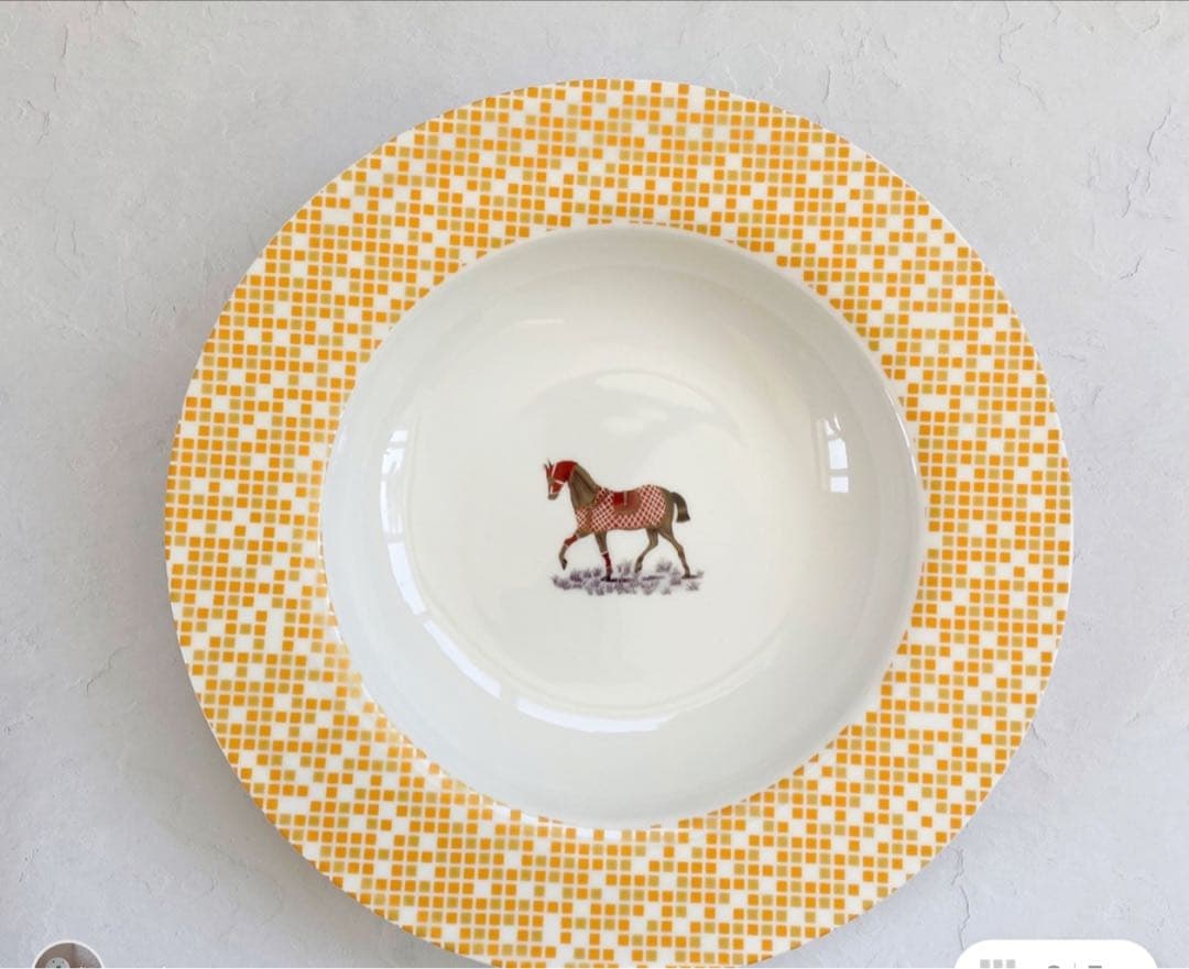 【新品/未使用】ポーセラーツ/ラウンドプレート・深皿セット