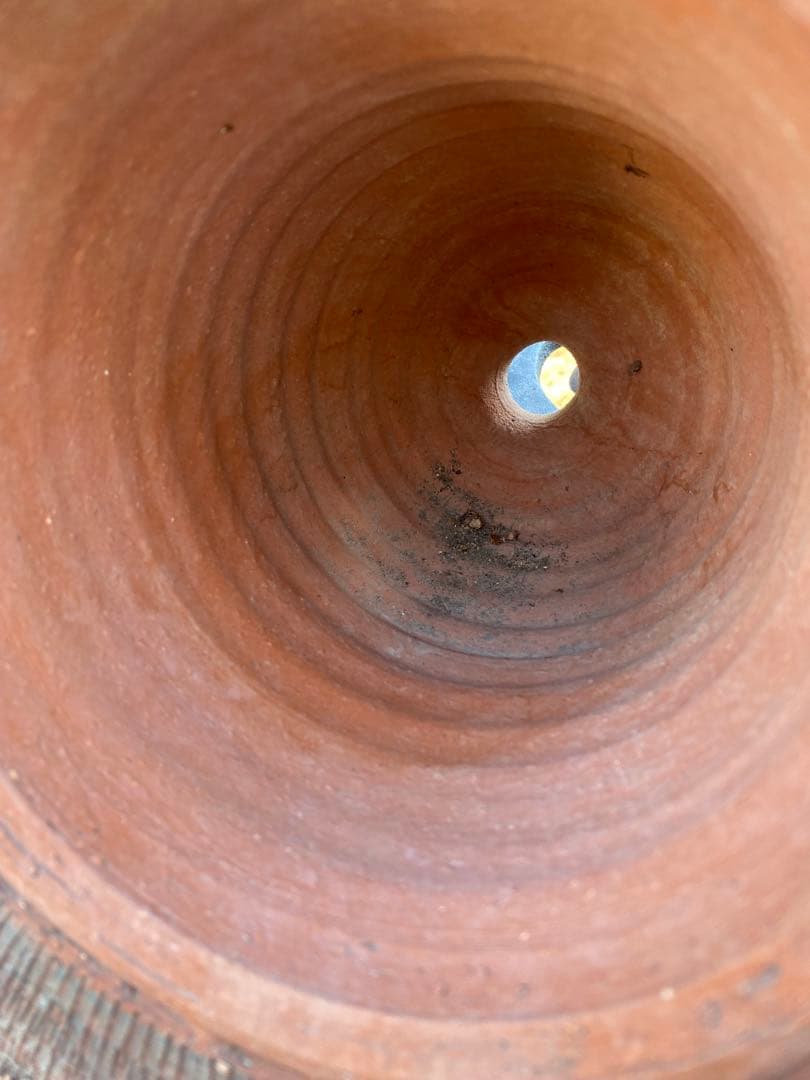 Whitchford 植木鉢 帽子型　直径約24cm イギリス製中古 修復有り