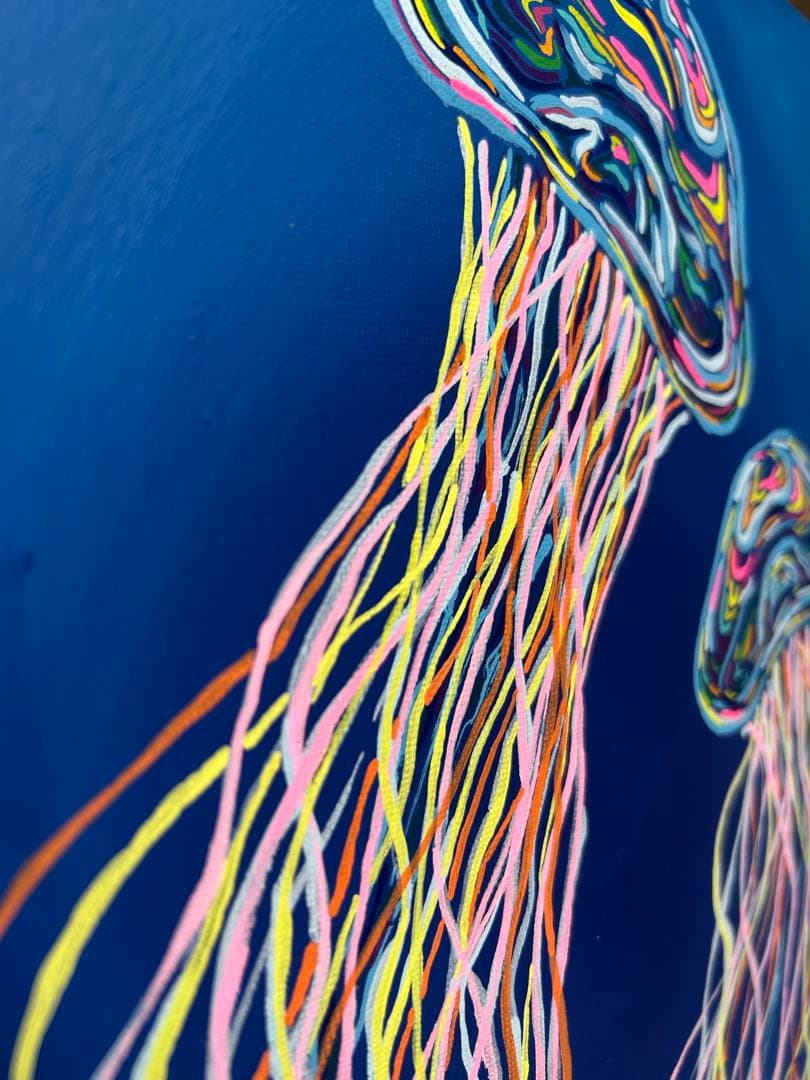 海月 | アクリルガッシュ・F4・原画・額なし