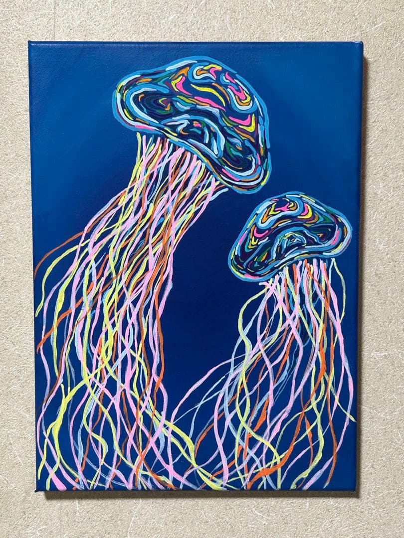 海月 | アクリルガッシュ・F4・原画・額なし