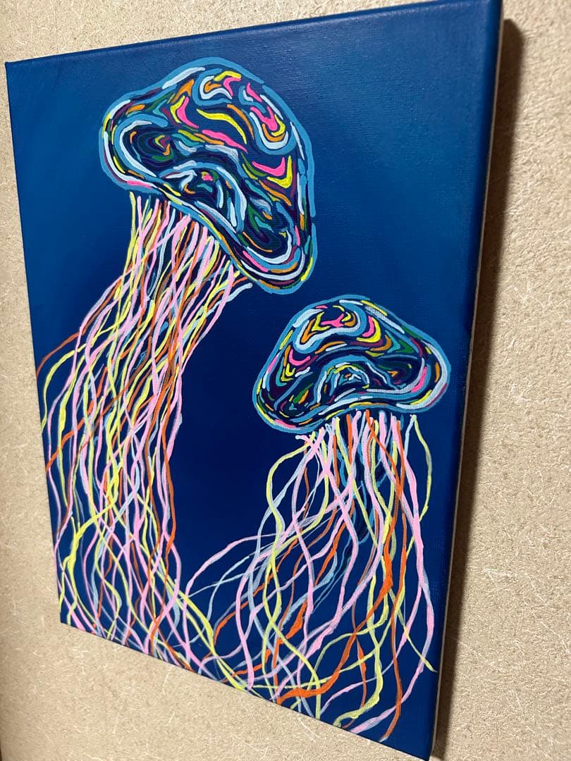 海月 | アクリルガッシュ・F4・原画・額なし