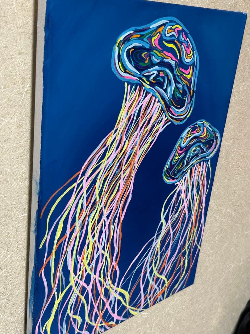 海月 | アクリルガッシュ・F4・原画・額なし