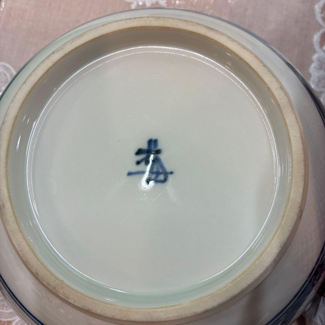 マッキー 大っきい磯部焼　青い渦巻き模様の陶器製丼3個セット