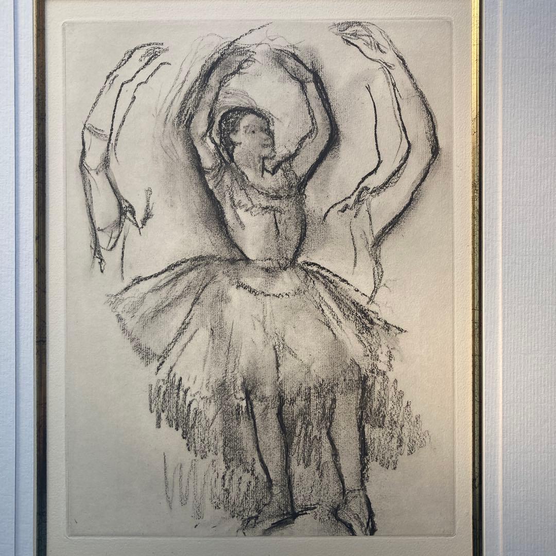 ドガ　銅版画　1936年　ポールヴァレリー著　305部限定エッチング26図の1つ