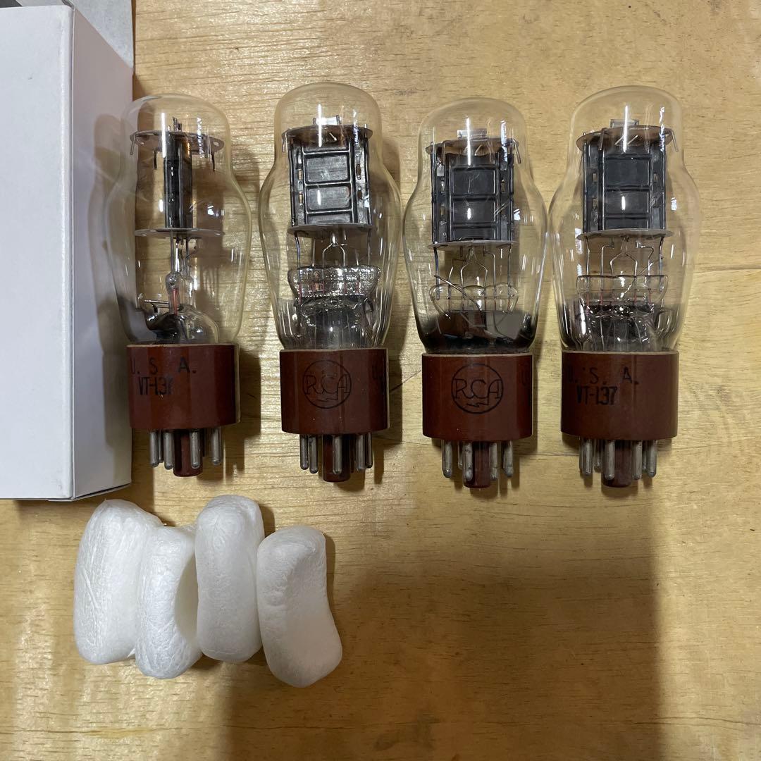 モモちゃん様ご確認用　　RCA VT-137 真空管 4本セット