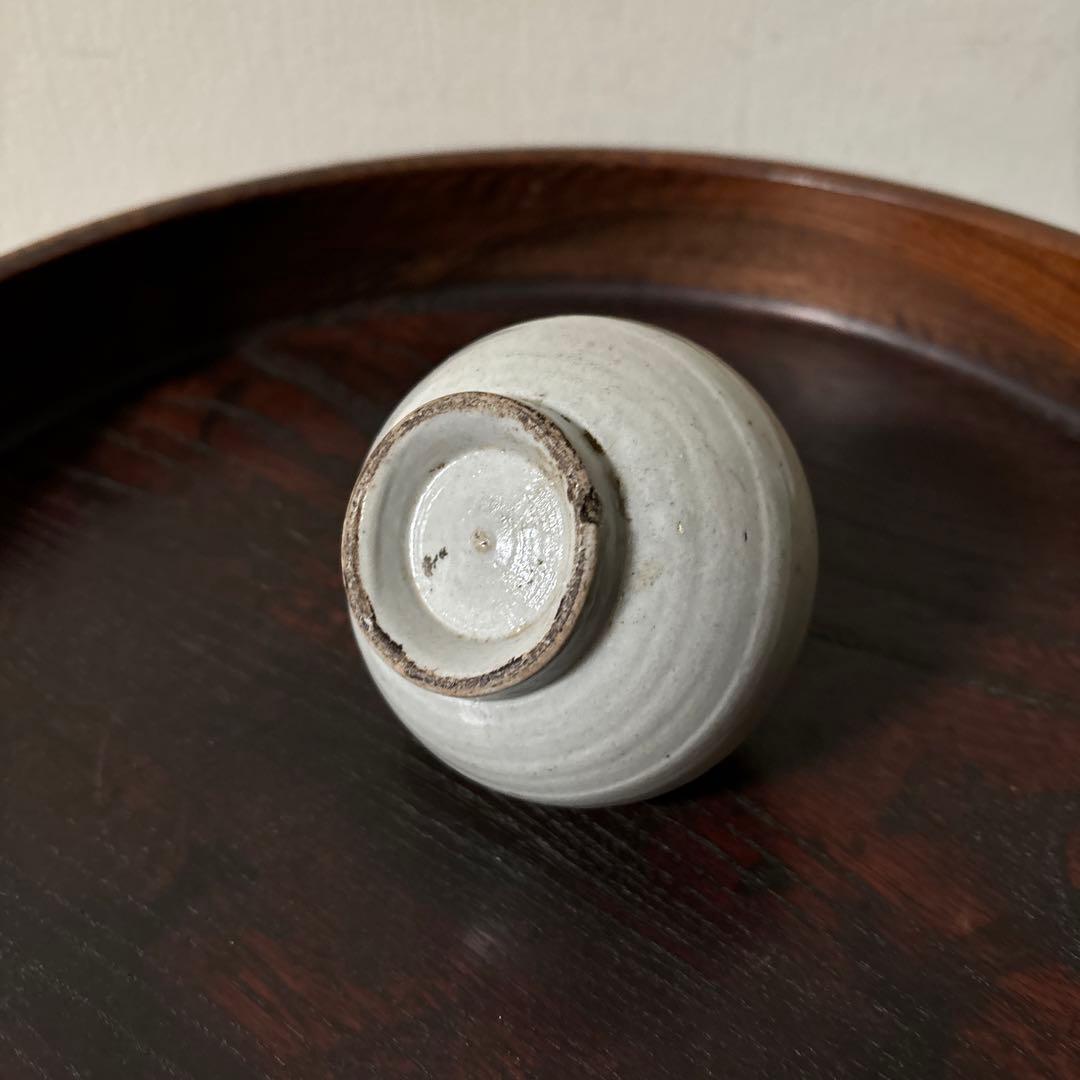 古伊万里染付油壷　⑤江戸時代　骨董　民芸　古道具　アンティーク　検:白洲正子李朝