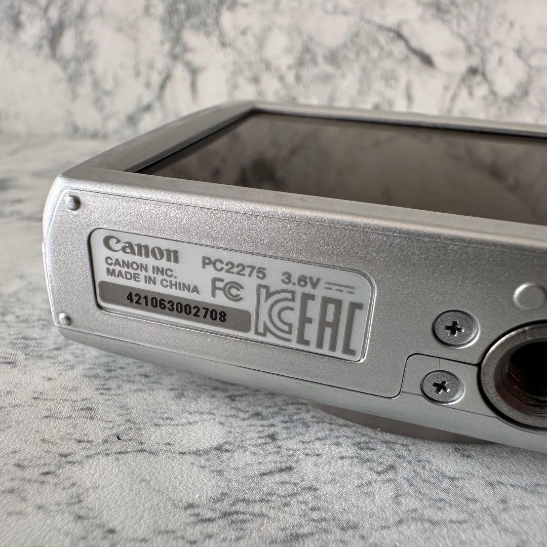 美品 Canon キャノン IXY 180 シルバー デジカメ