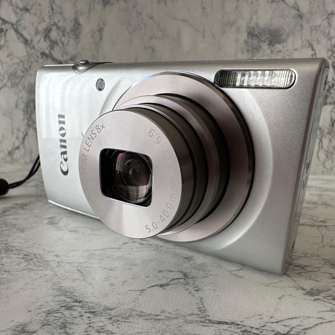 美品 Canon キャノン IXY 180 シルバー デジカメ