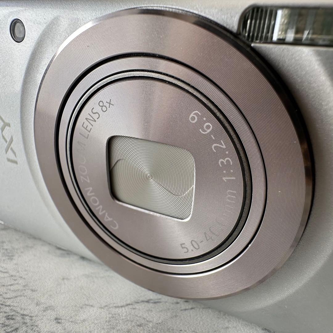 美品 Canon キャノン IXY 180 シルバー デジカメ