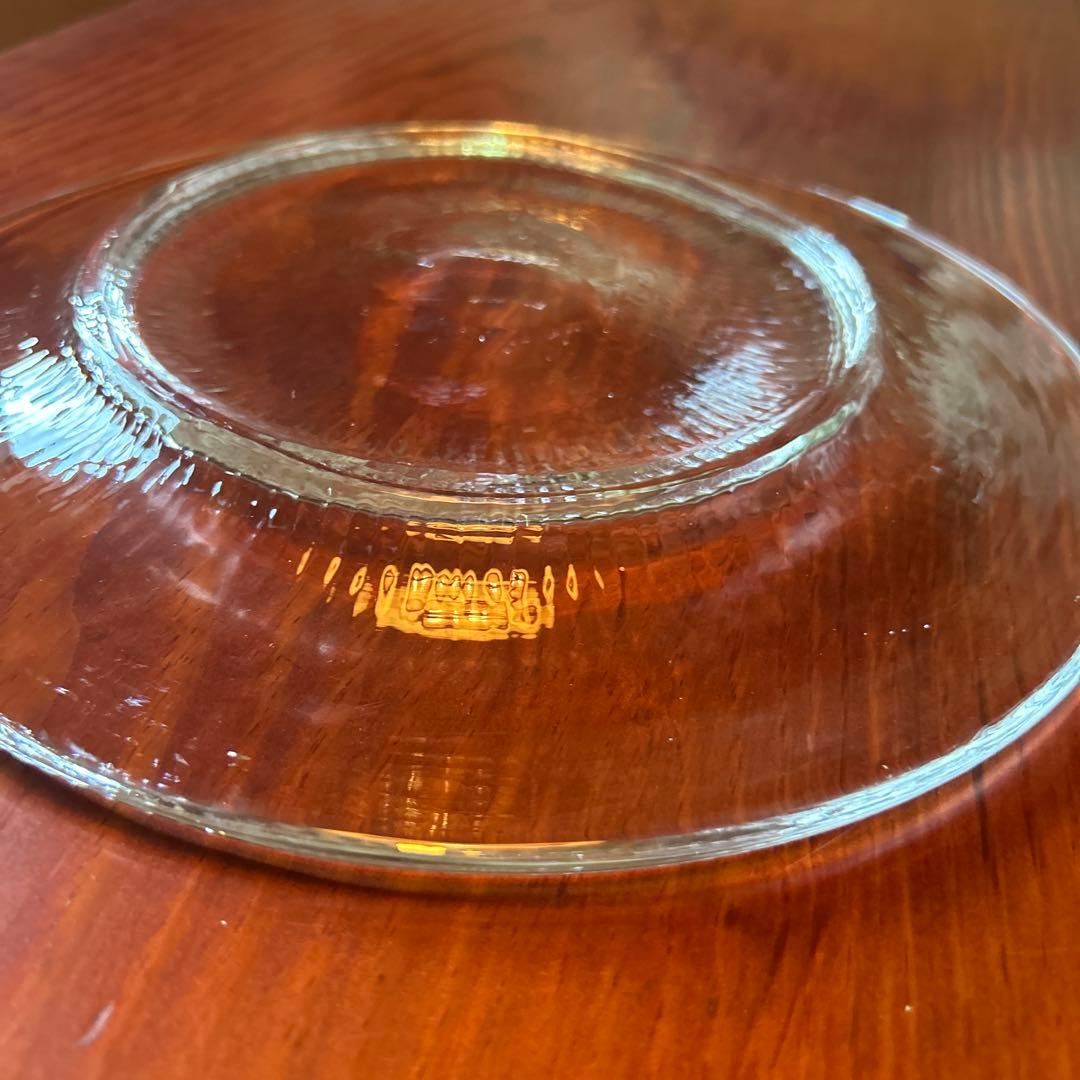 新品◆71 荒川尚也　笛吹きガラス　丸型大皿プレート　晴耕社ガラス工房