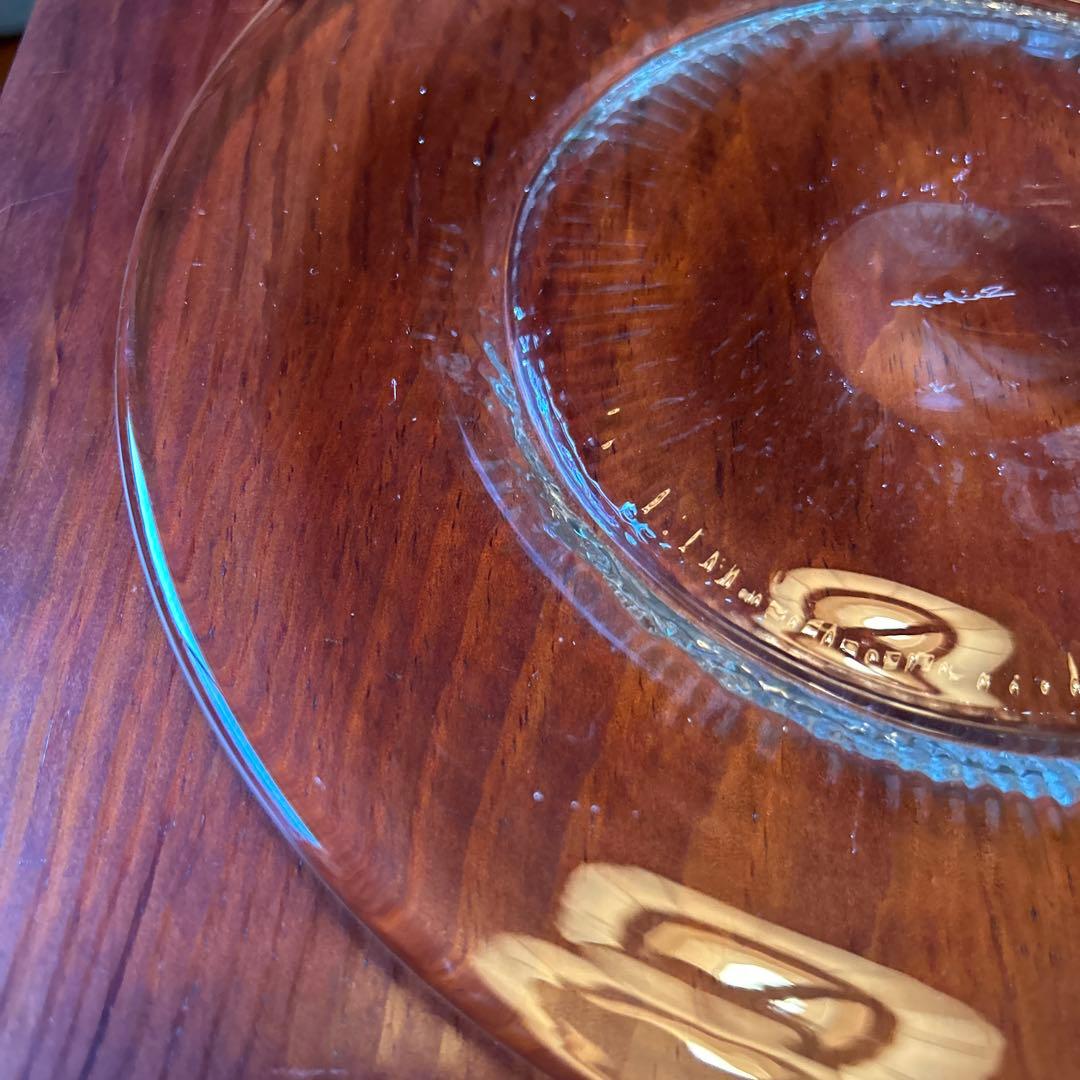 新品◆71 荒川尚也　笛吹きガラス　丸型大皿プレート　晴耕社ガラス工房