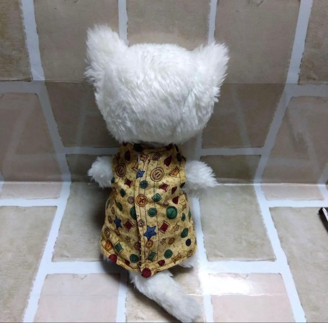 アーティストベア　ねこ　幸運を呼ぶ　オッドアイ　ぬいぐるみ　猫