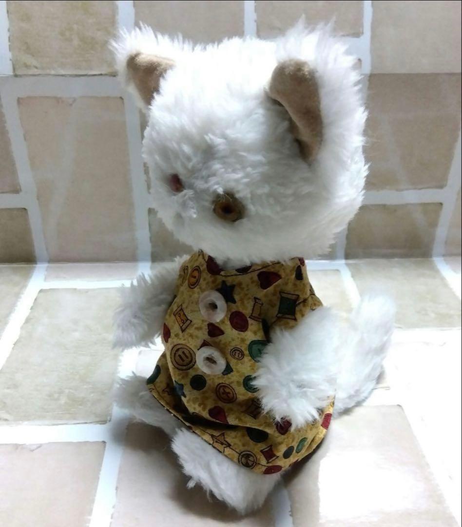 アーティストベア　ねこ　幸運を呼ぶ　オッドアイ　ぬいぐるみ　猫