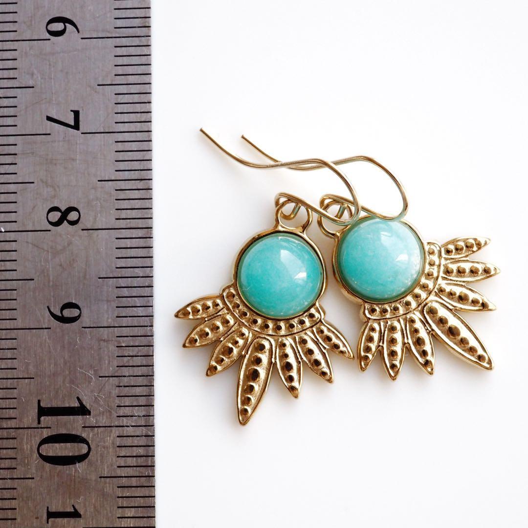 【ほぅ】宝石質カーネリアンのバタフライイヤリング