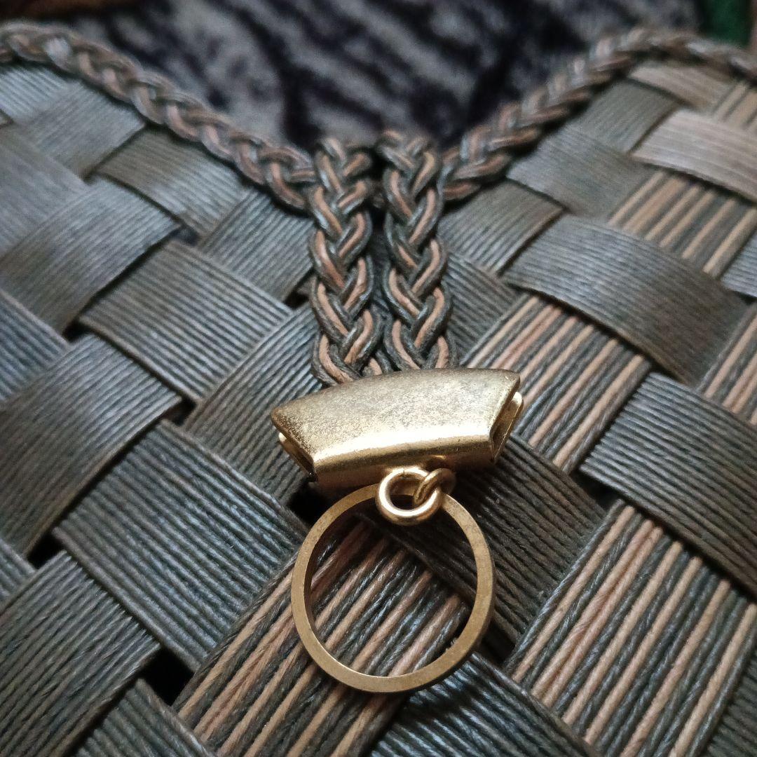 ハート型かごバッグ ダークブラウン