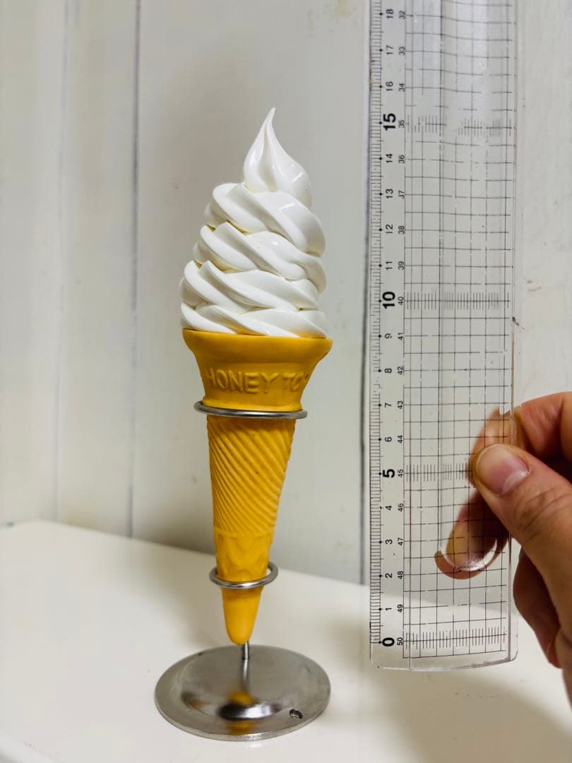 ソフトクリーム食品サンプル　バニラ、ストロベリー、ミックス　スタンド無し⚠️