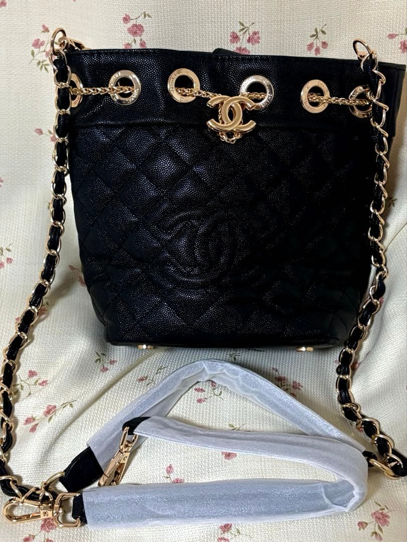 訳あり CHANEL ノベルティ 2way 巾着ショルダーバッグ