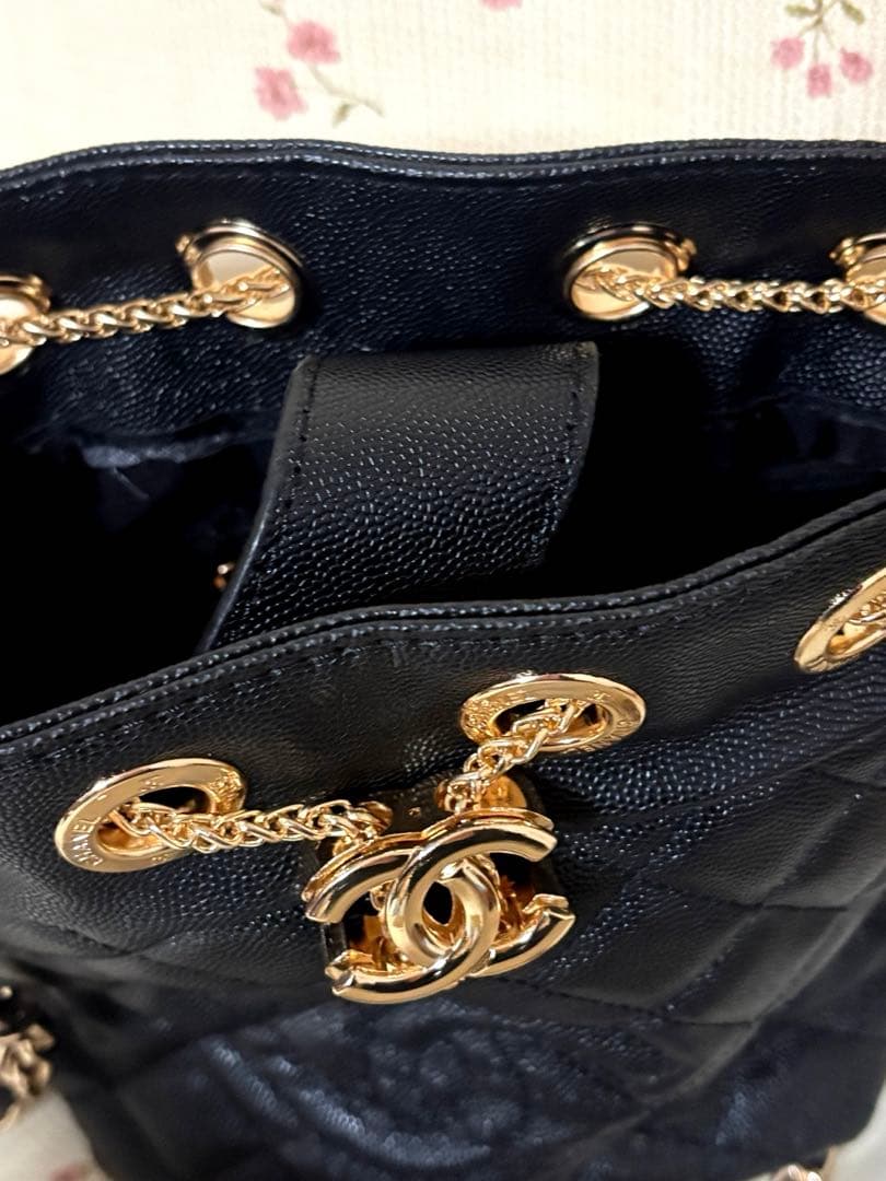 訳あり CHANEL ノベルティ 2way 巾着ショルダーバッグ