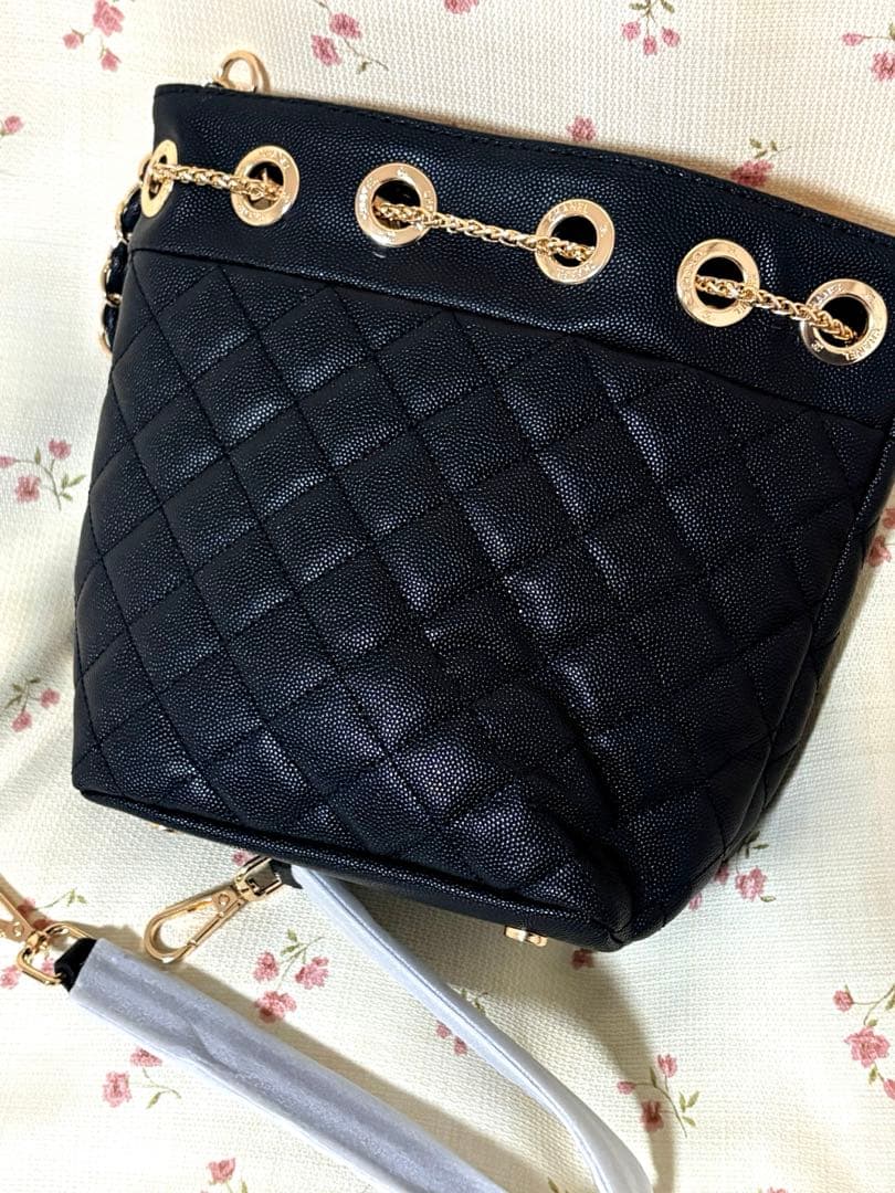 訳あり CHANEL ノベルティ 2way 巾着ショルダーバッグ