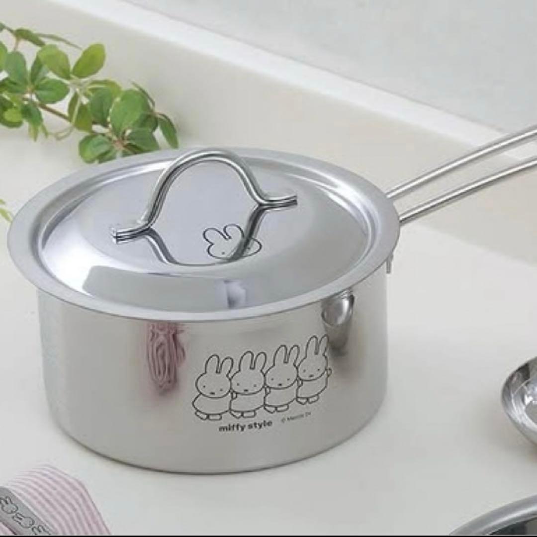 ミッフィースタイル　ステンレス　片手鍋　キッチングッズ　日本製