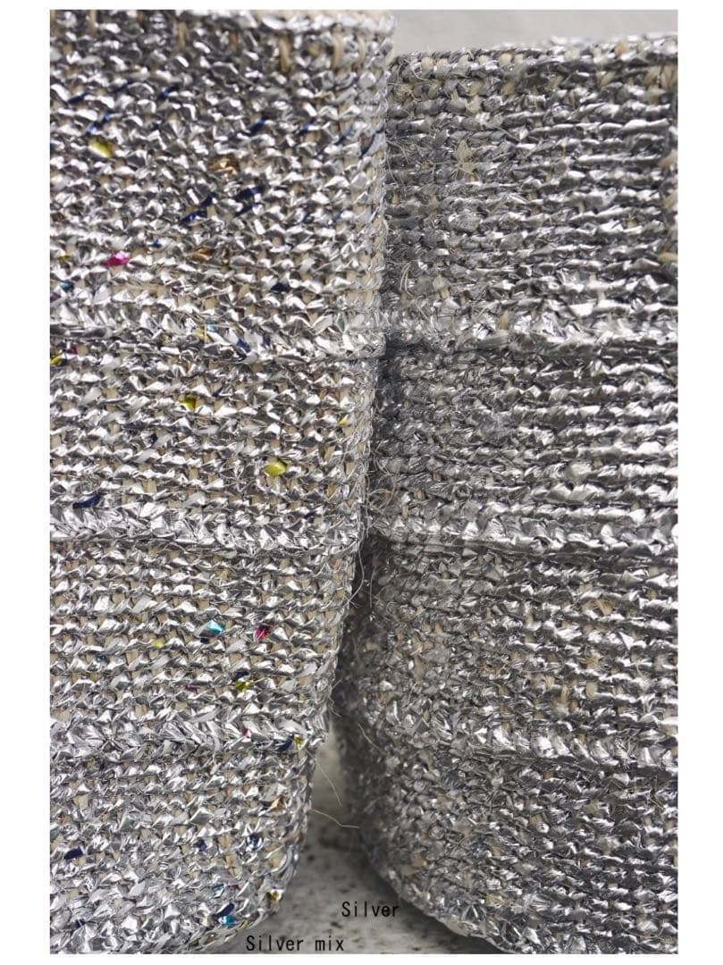 【DEPT】新品未使用ハンドメイドかごバック　バスケット　環境保護　eri