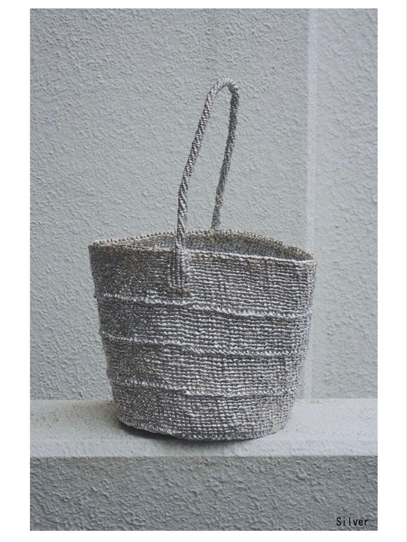 【DEPT】新品未使用ハンドメイドかごバック　バスケット　環境保護　eri