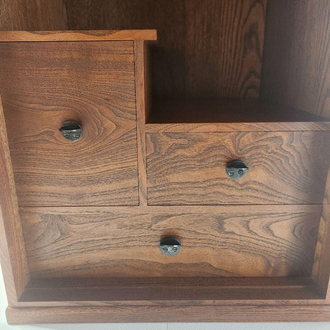 時代箱　箱鏡台　古道具　小物入れ　①