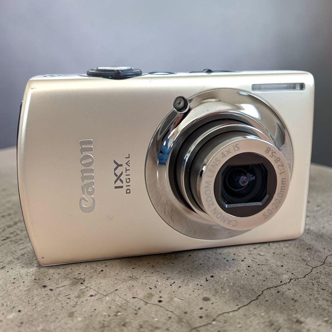 実写美品 動作確認済 Canon IXY 920IS デジカメ ゴールド 充電器