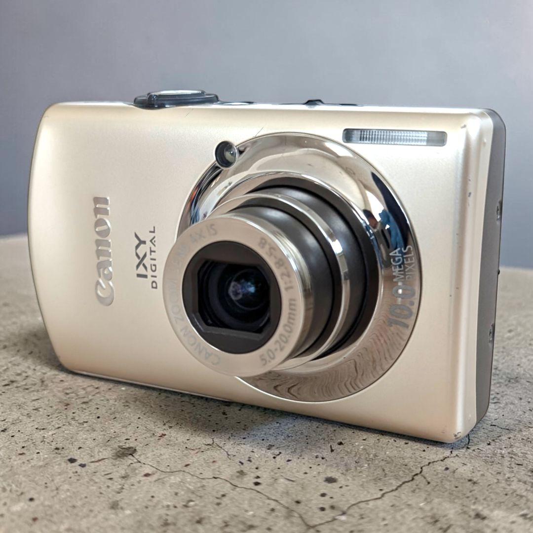 実写美品 動作確認済 Canon IXY 920IS デジカメ ゴールド 充電器