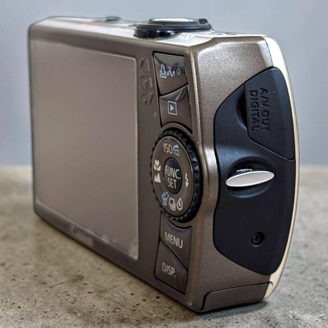 実写美品 動作確認済 Canon IXY 920IS デジカメ ゴールド 充電器