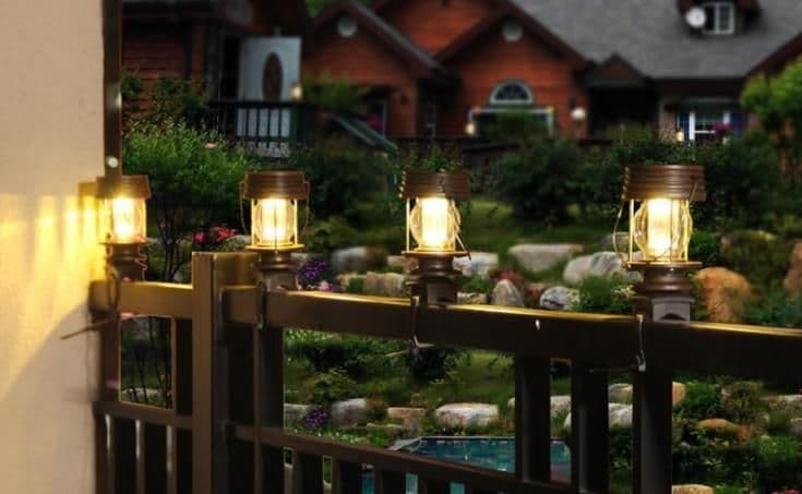 バンドタイプ(4個セット, 暖色) ランタン ソーラー 屋外 ソーラーライト8