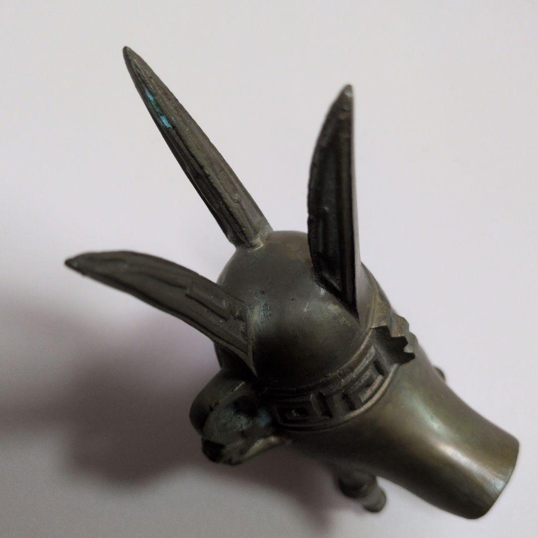 中国古玩 爵 盃 三足酒器 古代酒杯 古銅 黄銅 銅器 爵杯 三脚酒器 真鍮