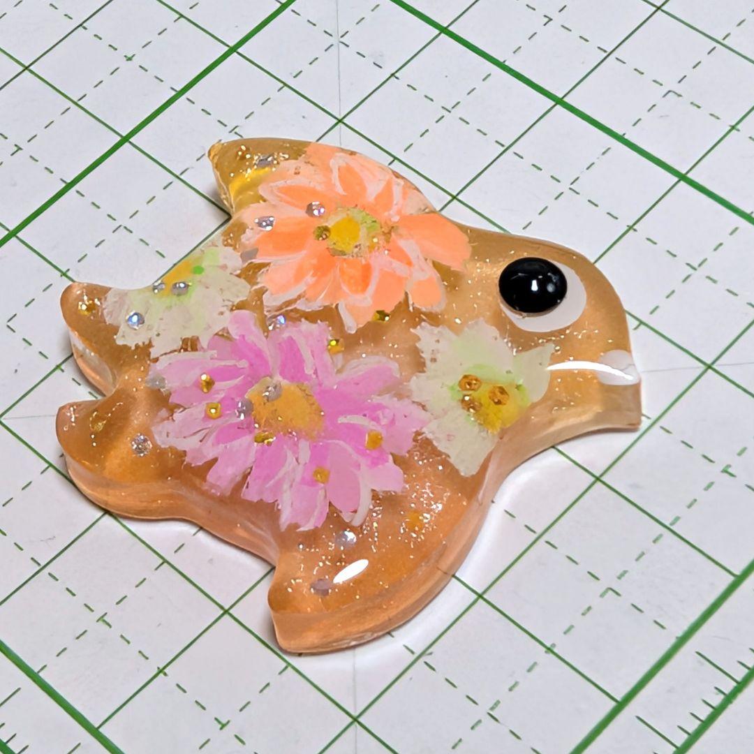 千鳥（セール品）　レジンヘアゴム　優しい元気色