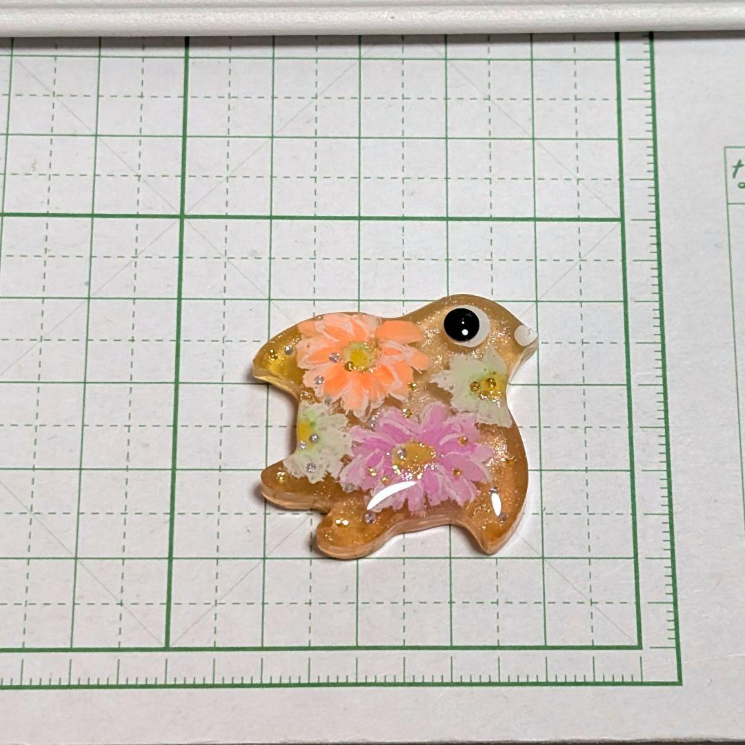 千鳥（セール品）　レジンヘアゴム　優しい元気色