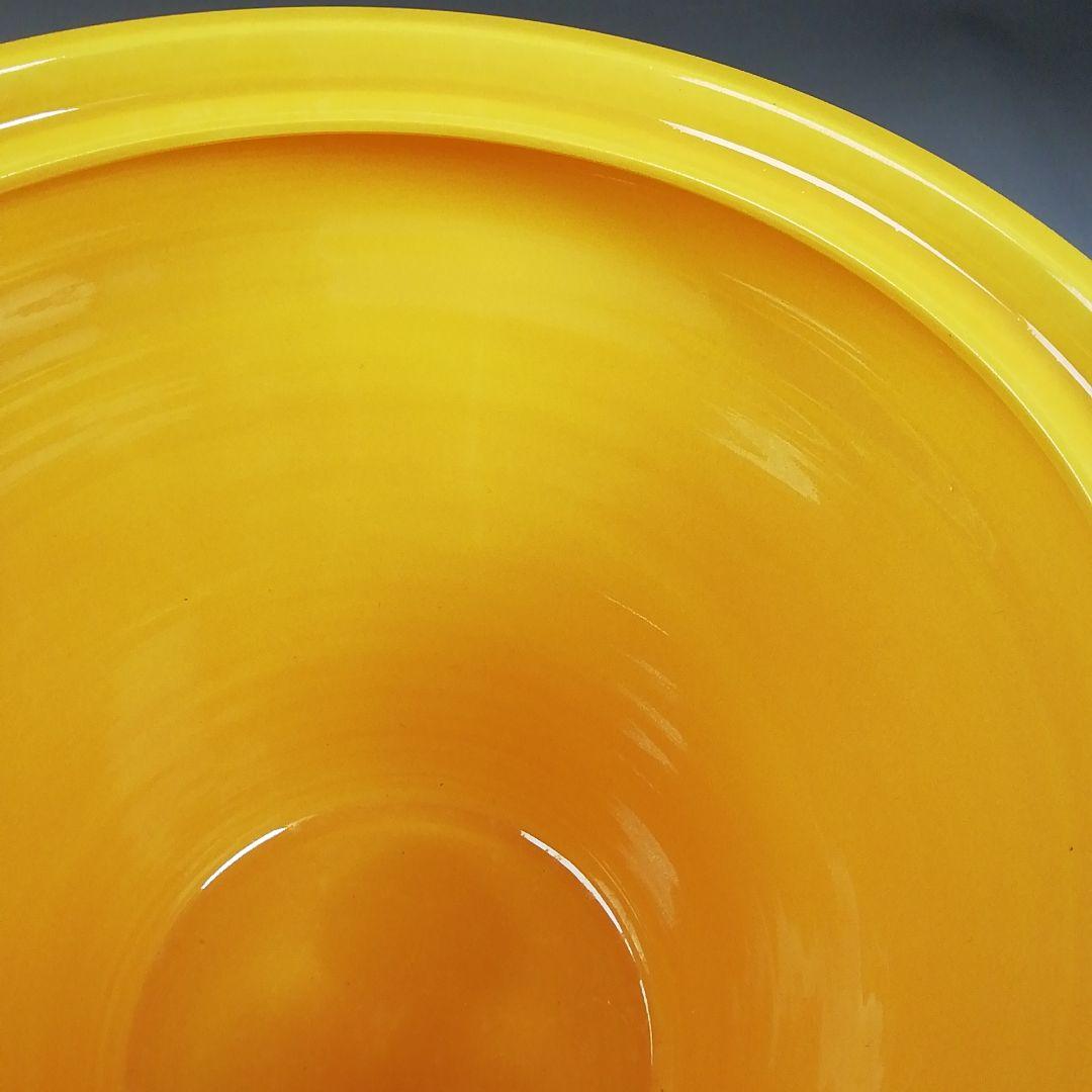 Ｗ２６２　水指　『黄交趾　末広』『叶松谷 造』　共箱　茶道具