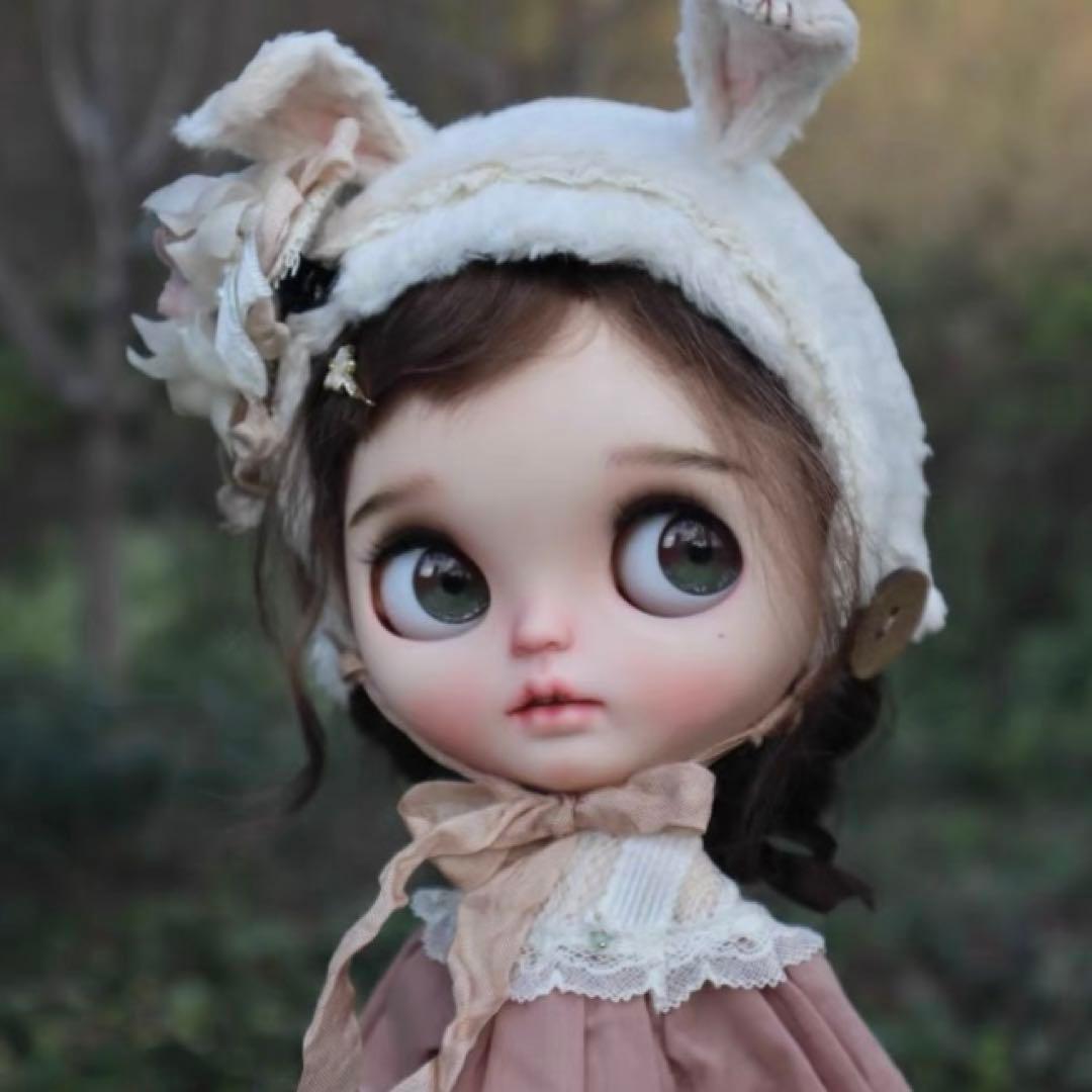 カスタムブライス 海外作家様 花兎 かわいい 兎顔 ナチュラルメイク