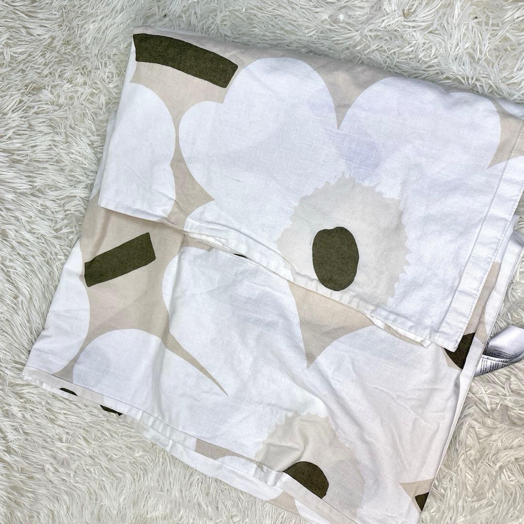 みおん様 marimekko ウニッコ デュベカバー＆枕カバー 北欧 ベージュ