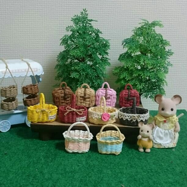 ☆締切☆２名様限定 ミニチュアのカゴ オーダー募集 エコクラフト ドライフラワー