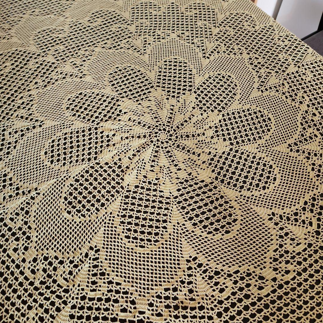 手編み レース テーブルクロス マルチクロス