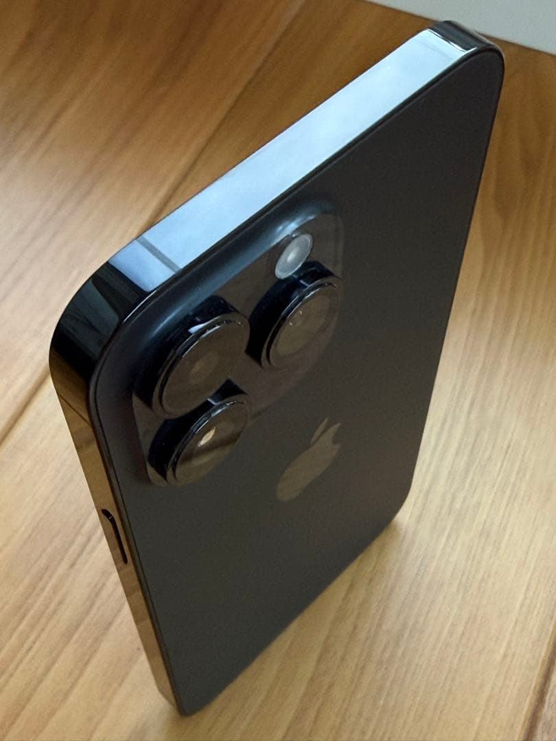 美品 iPhone14 pro max 128GB ブラック本体　ケースガラス付