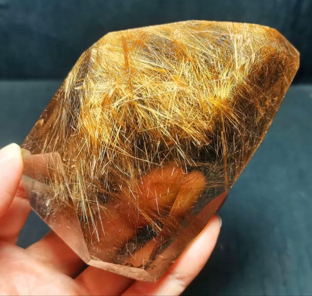 ルチルクォーツ原石　349g