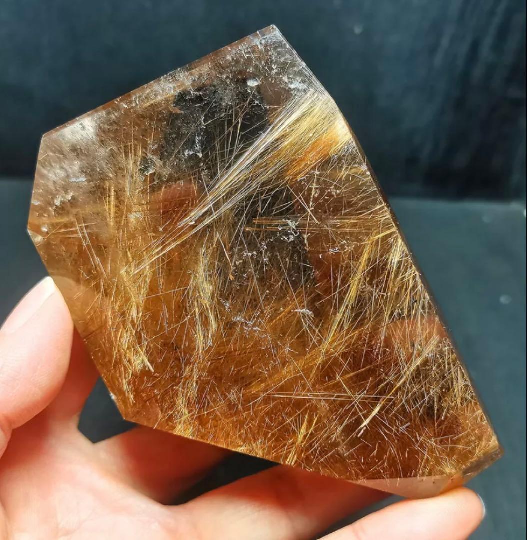 ルチルクォーツ原石　349g